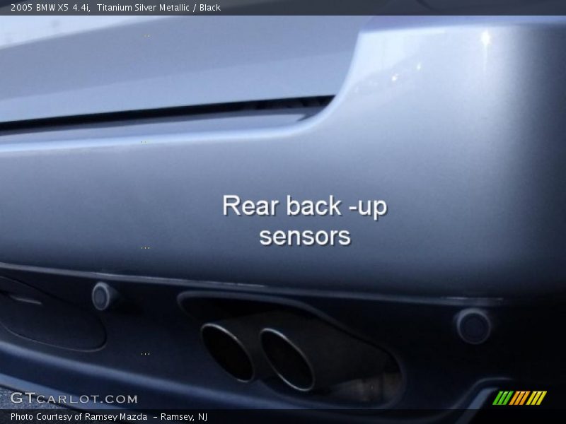 Titanium Silver Metallic / Black 2005 BMW X5 4.4i