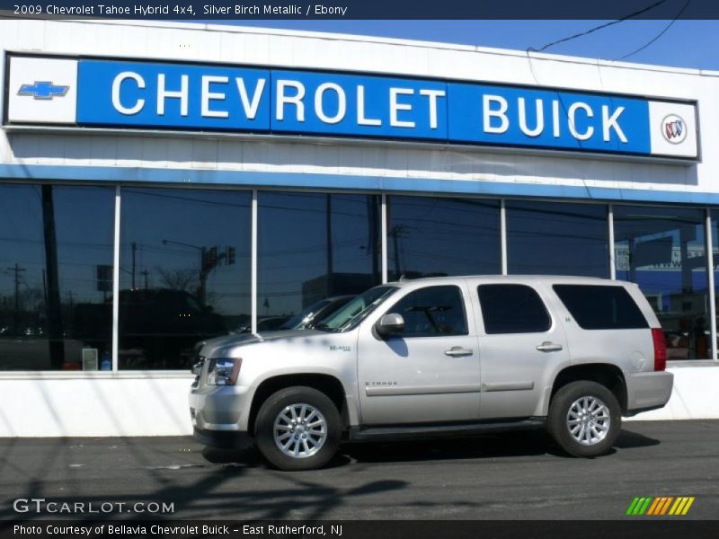 Silver Birch Metallic / Ebony 2009 Chevrolet Tahoe Hybrid 4x4