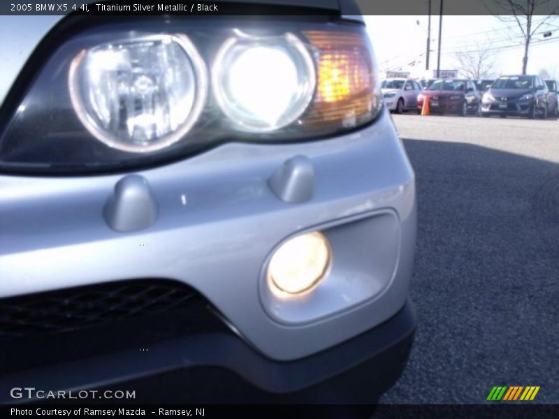 Titanium Silver Metallic / Black 2005 BMW X5 4.4i