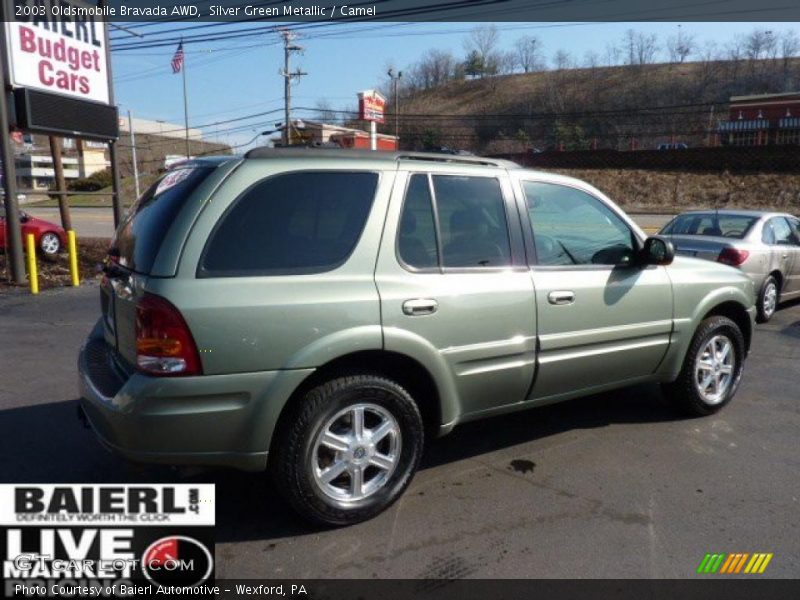 Silver Green Metallic / Camel 2003 Oldsmobile Bravada AWD