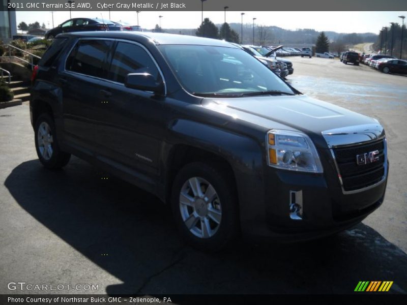 Cyber Gray Metallic / Jet Black 2011 GMC Terrain SLE AWD