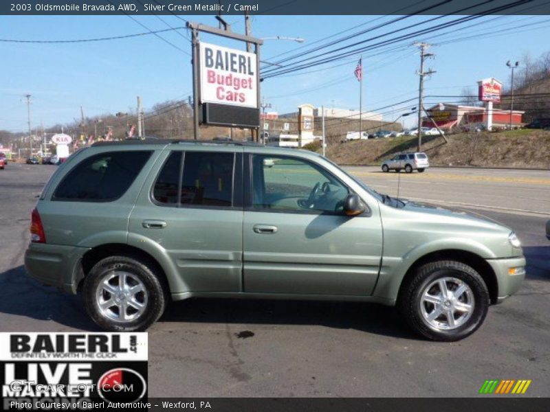 Silver Green Metallic / Camel 2003 Oldsmobile Bravada AWD
