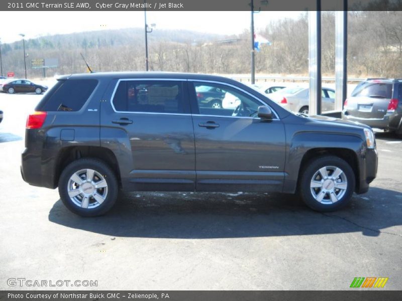 Cyber Gray Metallic / Jet Black 2011 GMC Terrain SLE AWD