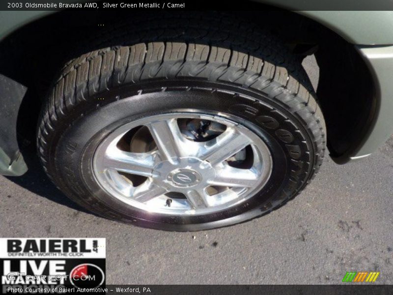 Silver Green Metallic / Camel 2003 Oldsmobile Bravada AWD