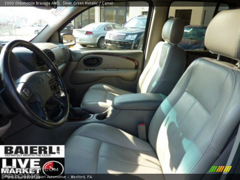 Silver Green Metallic / Camel 2003 Oldsmobile Bravada AWD