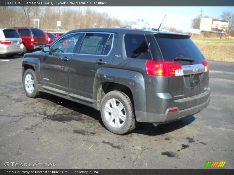 Cyber Gray Metallic / Jet Black 2011 GMC Terrain SLE AWD
