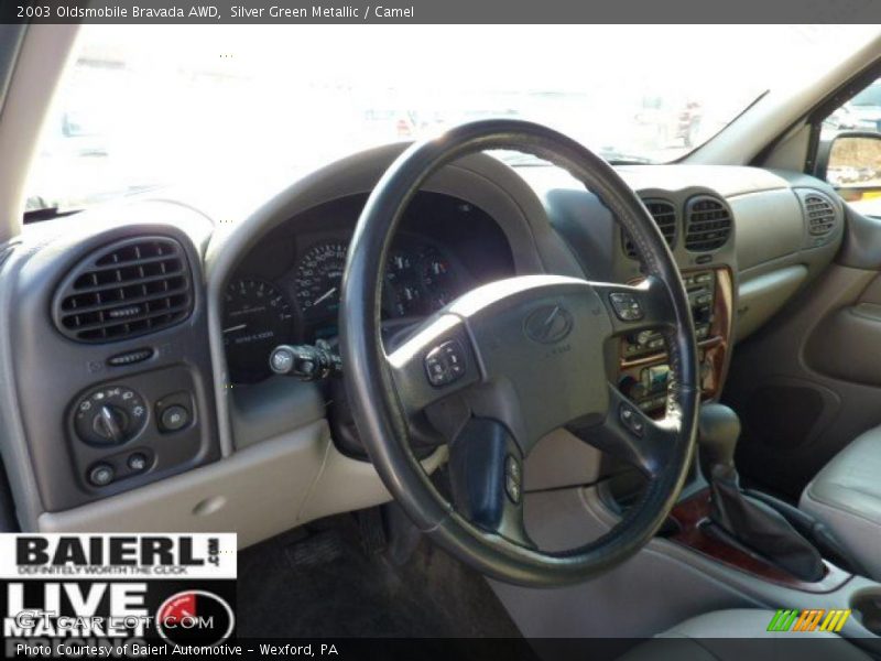 Silver Green Metallic / Camel 2003 Oldsmobile Bravada AWD