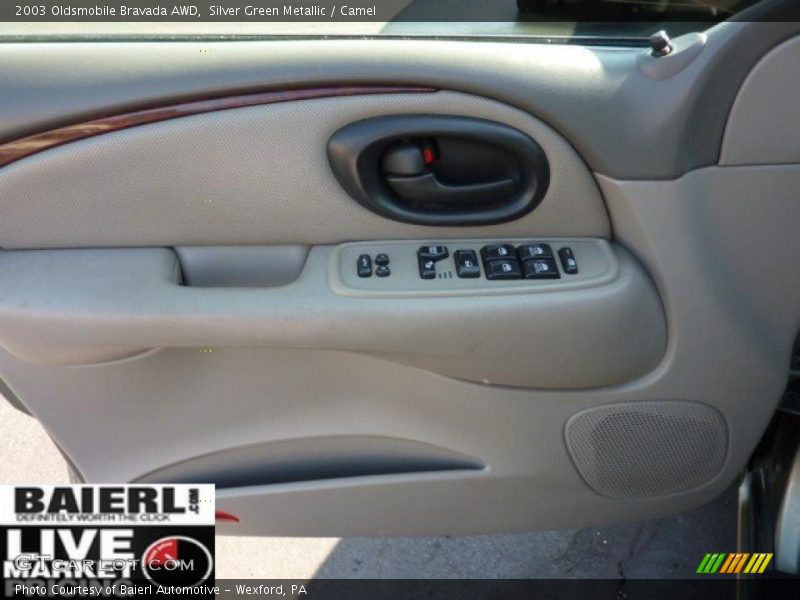 Silver Green Metallic / Camel 2003 Oldsmobile Bravada AWD