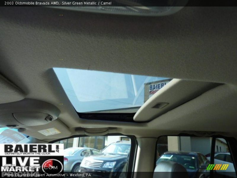 Silver Green Metallic / Camel 2003 Oldsmobile Bravada AWD