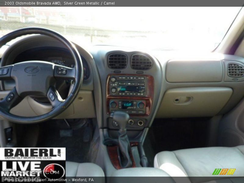 Silver Green Metallic / Camel 2003 Oldsmobile Bravada AWD