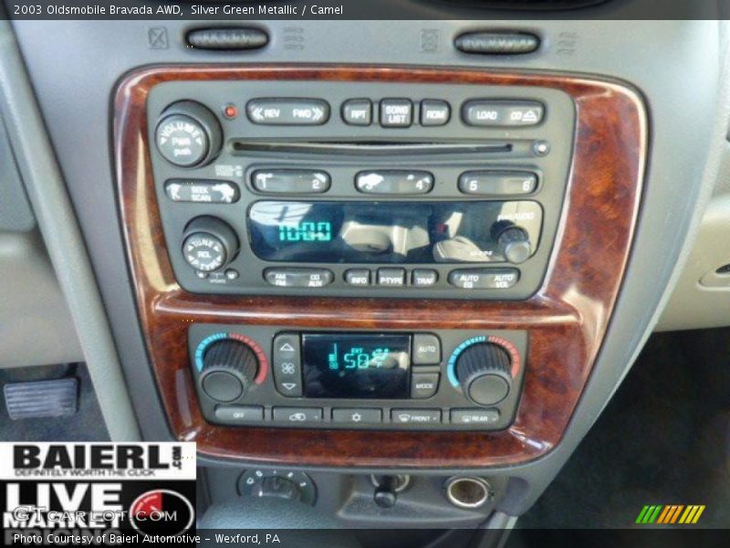 Silver Green Metallic / Camel 2003 Oldsmobile Bravada AWD