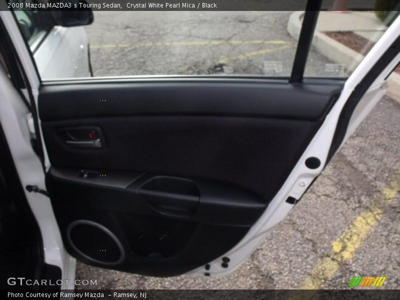 Crystal White Pearl Mica / Black 2008 Mazda MAZDA3 s Touring Sedan