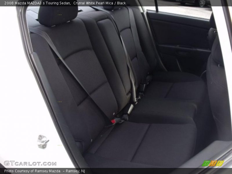 Crystal White Pearl Mica / Black 2008 Mazda MAZDA3 s Touring Sedan