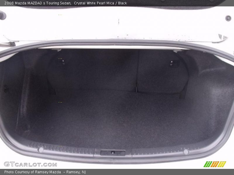 Crystal White Pearl Mica / Black 2008 Mazda MAZDA3 s Touring Sedan