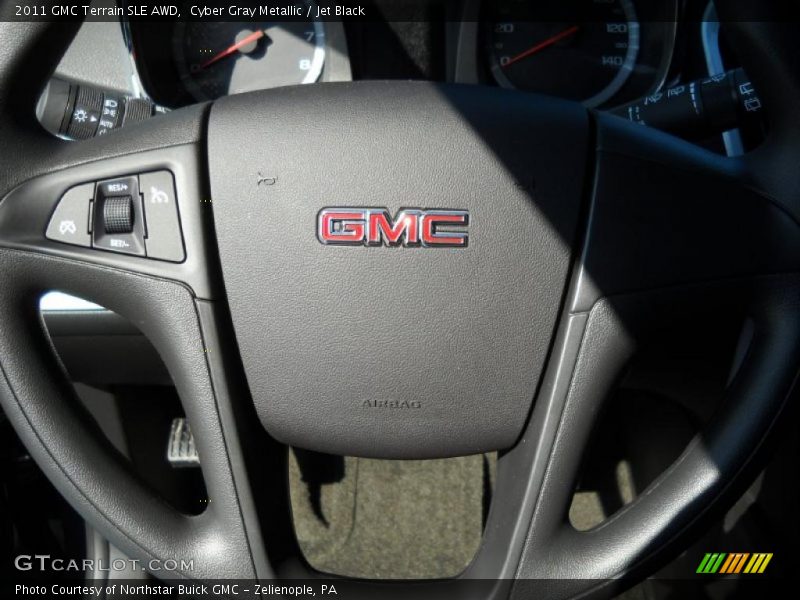 Cyber Gray Metallic / Jet Black 2011 GMC Terrain SLE AWD