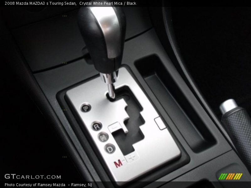 Crystal White Pearl Mica / Black 2008 Mazda MAZDA3 s Touring Sedan