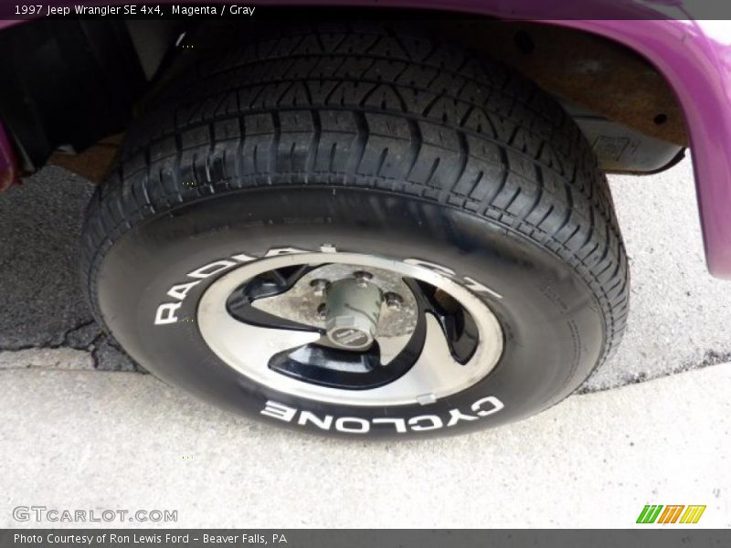 Magenta / Gray 1997 Jeep Wrangler SE 4x4