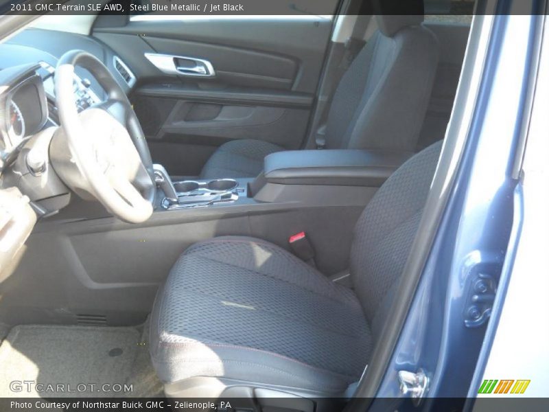 Steel Blue Metallic / Jet Black 2011 GMC Terrain SLE AWD