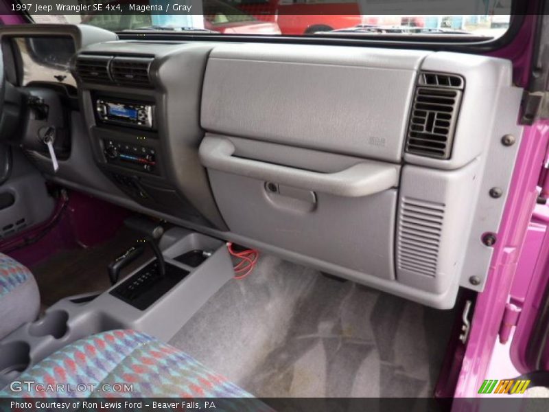 Dashboard of 1997 Wrangler SE 4x4