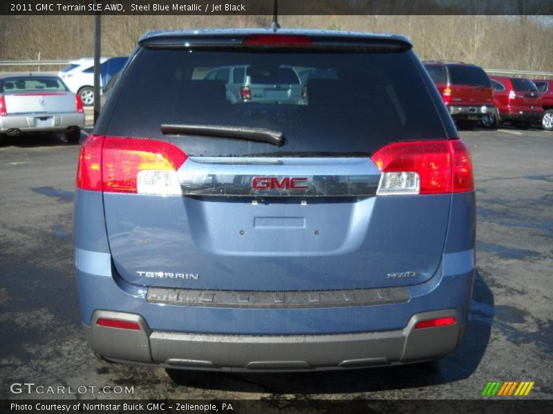 Steel Blue Metallic / Jet Black 2011 GMC Terrain SLE AWD