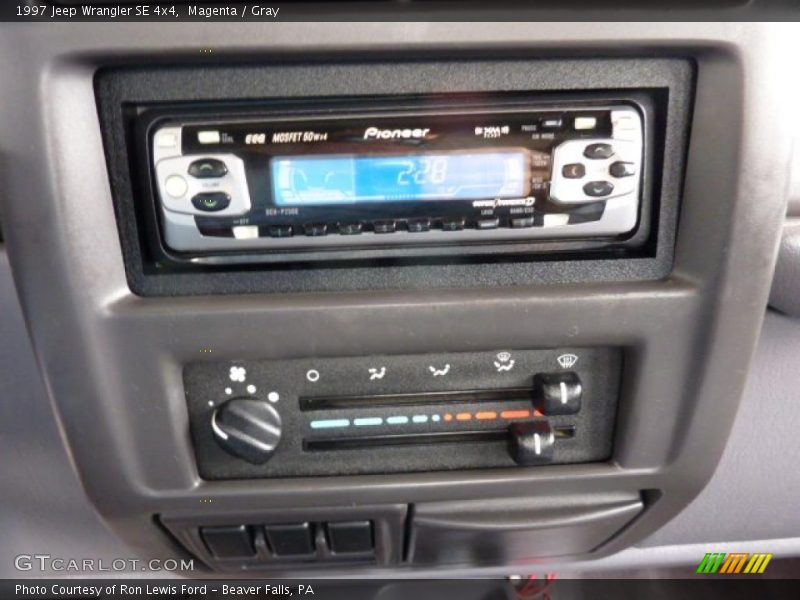 Magenta / Gray 1997 Jeep Wrangler SE 4x4