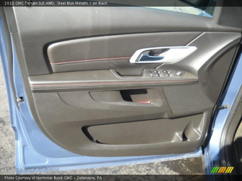 Steel Blue Metallic / Jet Black 2011 GMC Terrain SLE AWD