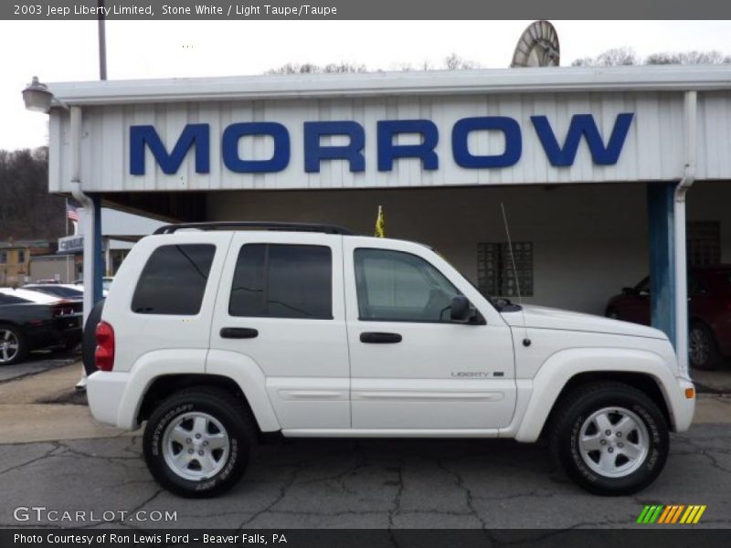 Stone White / Light Taupe/Taupe 2003 Jeep Liberty Limited