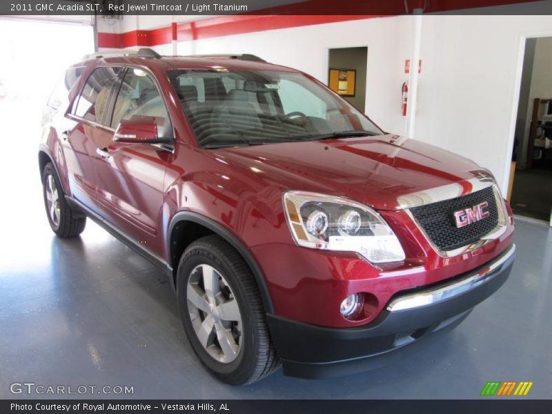Red Jewel Tintcoat / Light Titanium 2011 GMC Acadia SLT