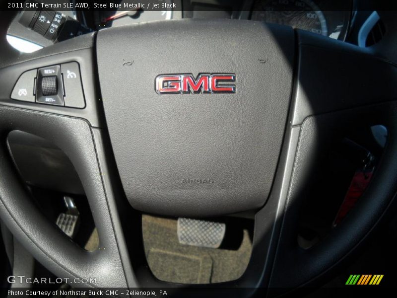 Steel Blue Metallic / Jet Black 2011 GMC Terrain SLE AWD