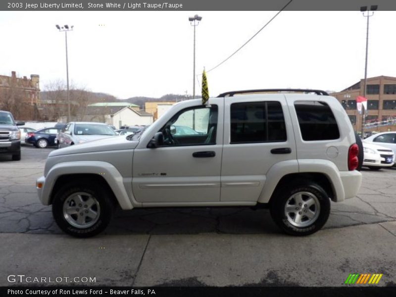 Stone White / Light Taupe/Taupe 2003 Jeep Liberty Limited