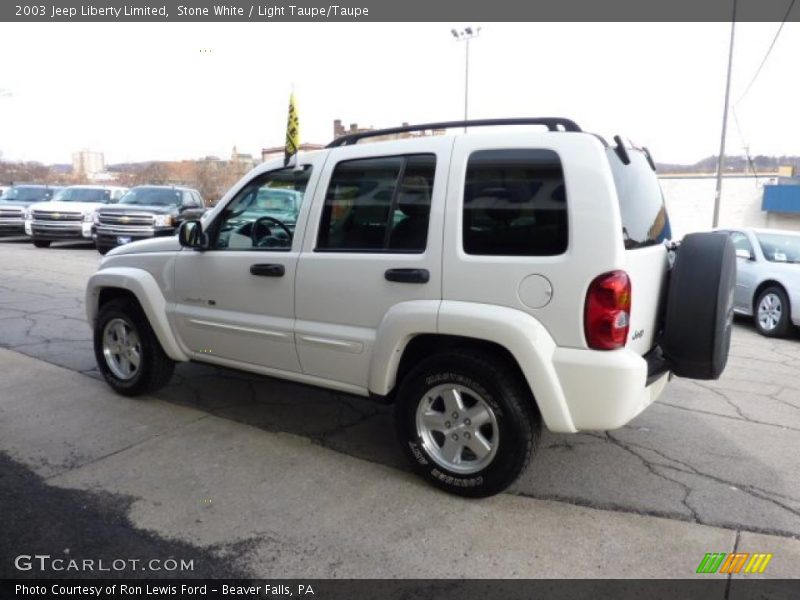 Stone White / Light Taupe/Taupe 2003 Jeep Liberty Limited