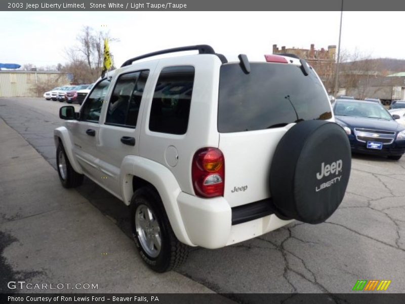 Stone White / Light Taupe/Taupe 2003 Jeep Liberty Limited