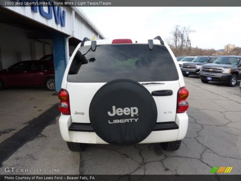 Stone White / Light Taupe/Taupe 2003 Jeep Liberty Limited