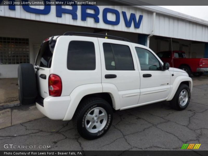 Stone White / Light Taupe/Taupe 2003 Jeep Liberty Limited
