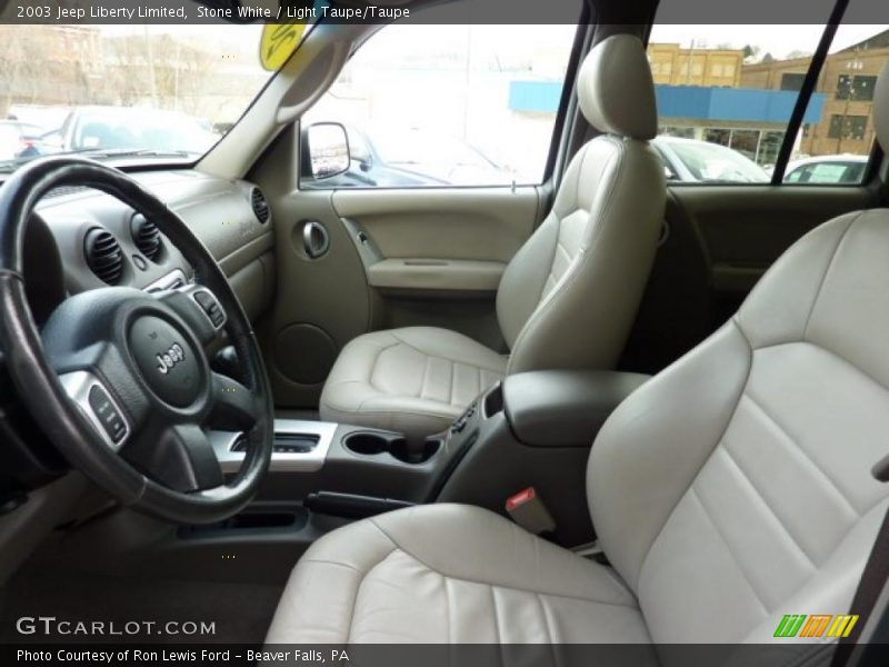 Stone White / Light Taupe/Taupe 2003 Jeep Liberty Limited