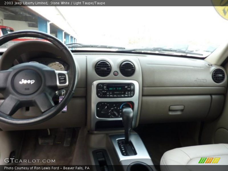 Stone White / Light Taupe/Taupe 2003 Jeep Liberty Limited