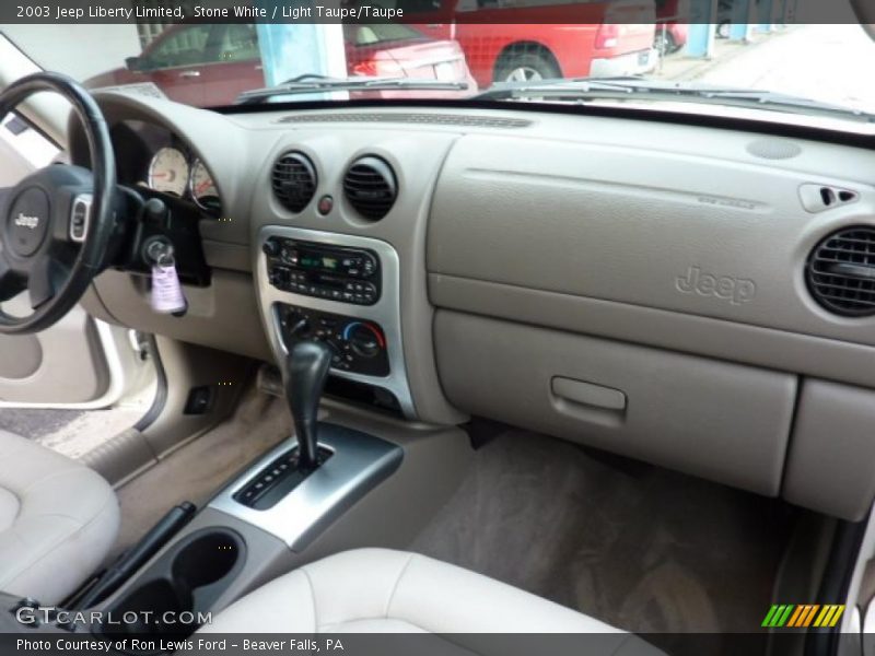 Stone White / Light Taupe/Taupe 2003 Jeep Liberty Limited