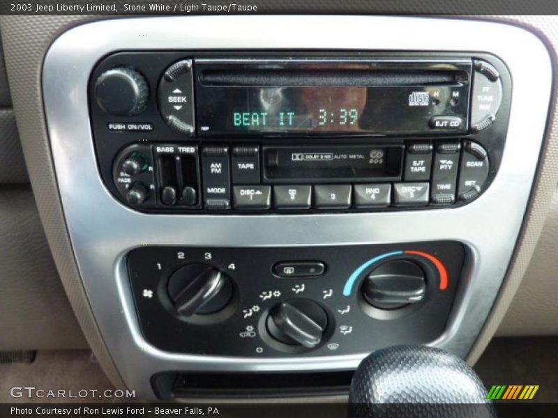 Stone White / Light Taupe/Taupe 2003 Jeep Liberty Limited