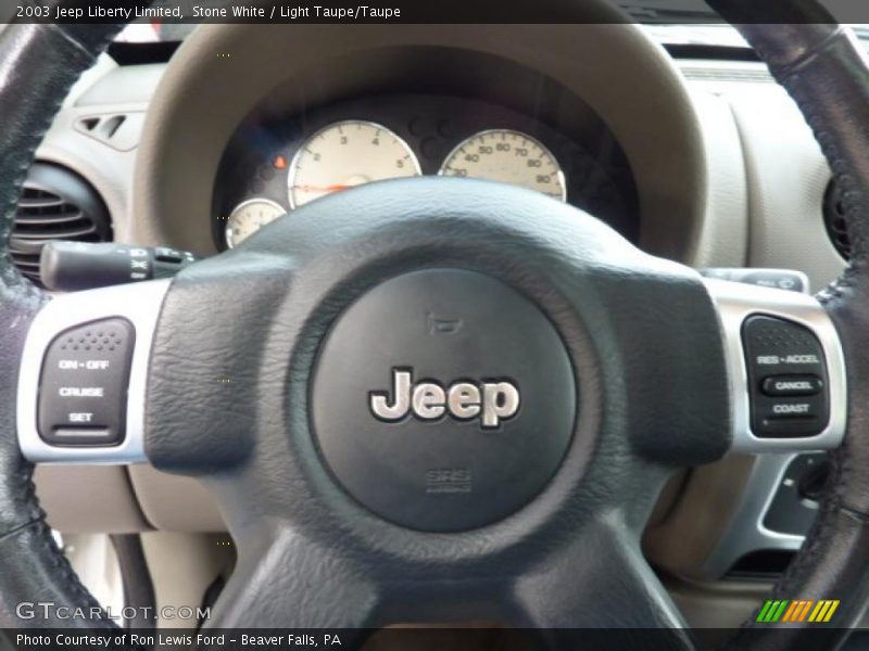 Stone White / Light Taupe/Taupe 2003 Jeep Liberty Limited