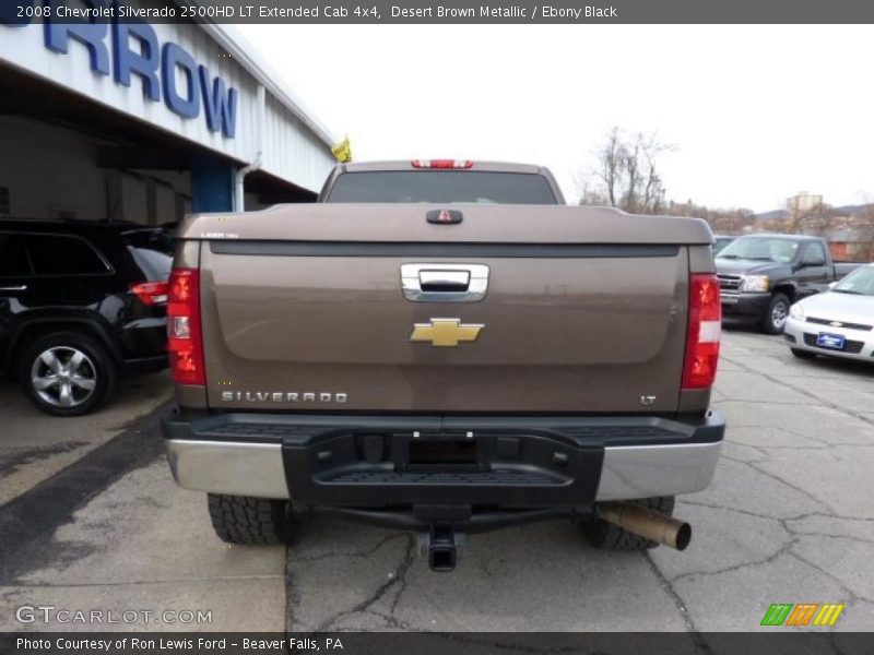 Desert Brown Metallic / Ebony Black 2008 Chevrolet Silverado 2500HD LT Extended Cab 4x4