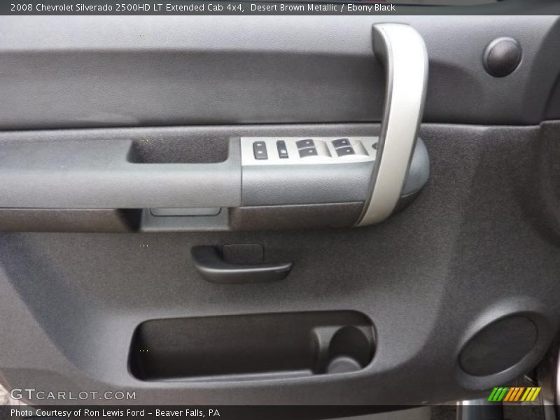 Desert Brown Metallic / Ebony Black 2008 Chevrolet Silverado 2500HD LT Extended Cab 4x4