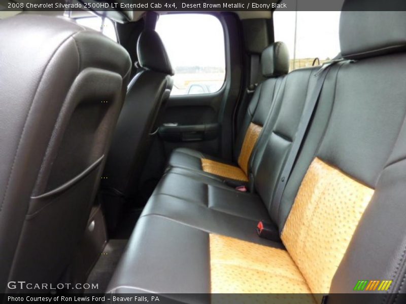 Desert Brown Metallic / Ebony Black 2008 Chevrolet Silverado 2500HD LT Extended Cab 4x4