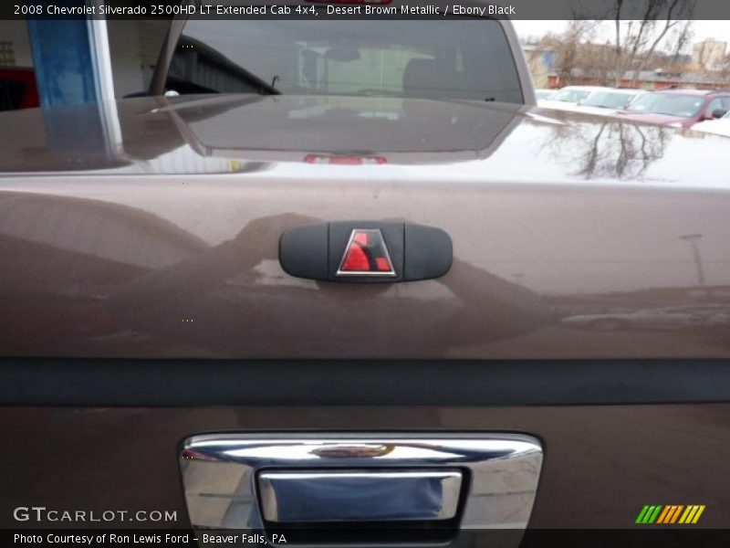 Desert Brown Metallic / Ebony Black 2008 Chevrolet Silverado 2500HD LT Extended Cab 4x4
