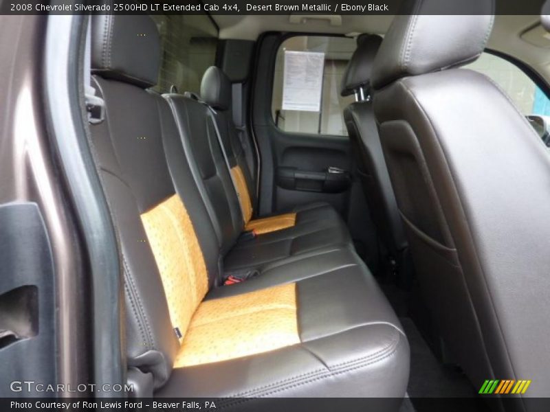 Desert Brown Metallic / Ebony Black 2008 Chevrolet Silverado 2500HD LT Extended Cab 4x4