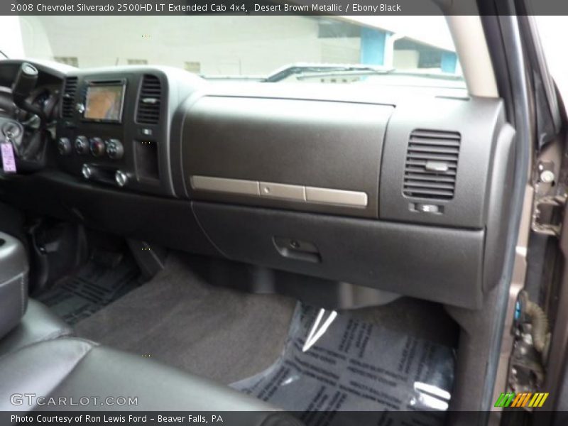 Desert Brown Metallic / Ebony Black 2008 Chevrolet Silverado 2500HD LT Extended Cab 4x4
