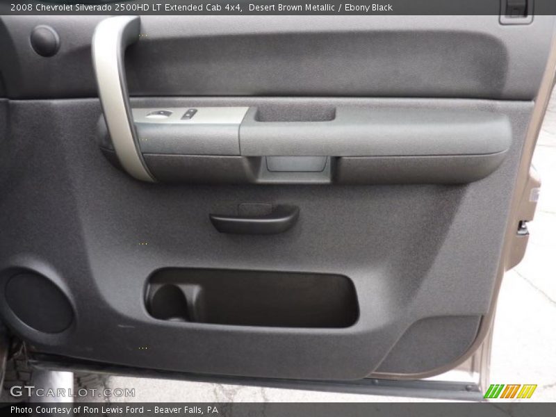 Desert Brown Metallic / Ebony Black 2008 Chevrolet Silverado 2500HD LT Extended Cab 4x4