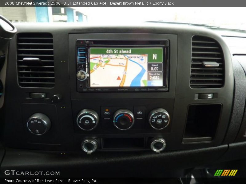 Desert Brown Metallic / Ebony Black 2008 Chevrolet Silverado 2500HD LT Extended Cab 4x4