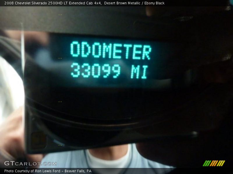 Desert Brown Metallic / Ebony Black 2008 Chevrolet Silverado 2500HD LT Extended Cab 4x4
