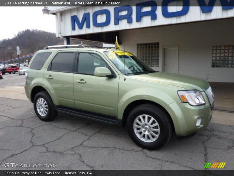 Kiwi Green Metallic / Black 2010 Mercury Mariner V6 Premier 4WD