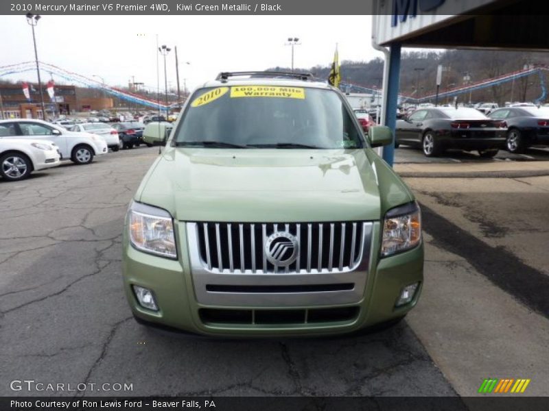 Kiwi Green Metallic / Black 2010 Mercury Mariner V6 Premier 4WD